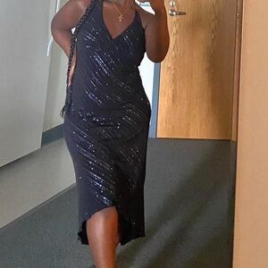 City Triangles Black High Low Dress